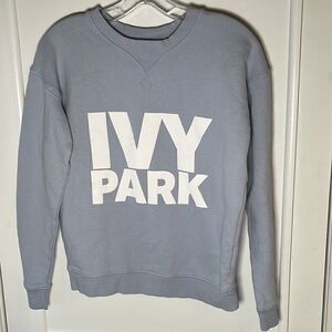 EUC Women's Ivy Park Pale Blue Crewneck Sweatshirt XXS